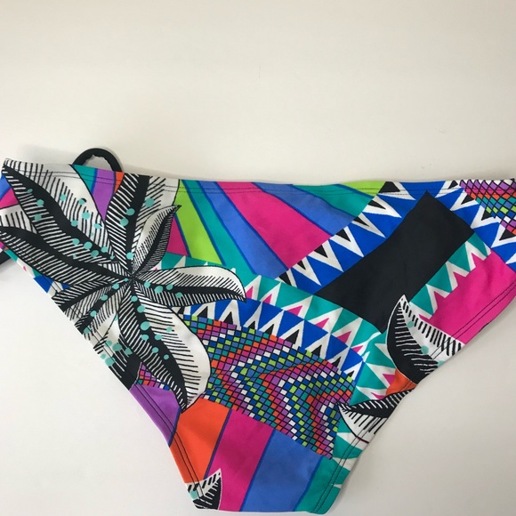 Island Soul Retro 80’s Print Bikini Bottoms Size L - Picture 4 of 5